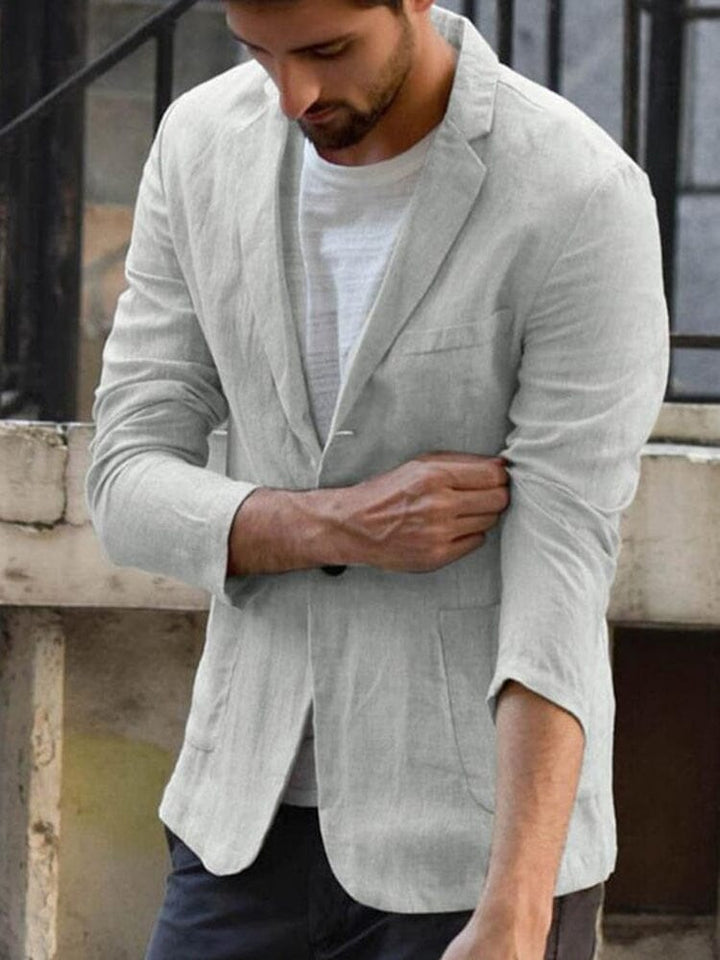 Levoire | Hommes Blazer en coton doux
