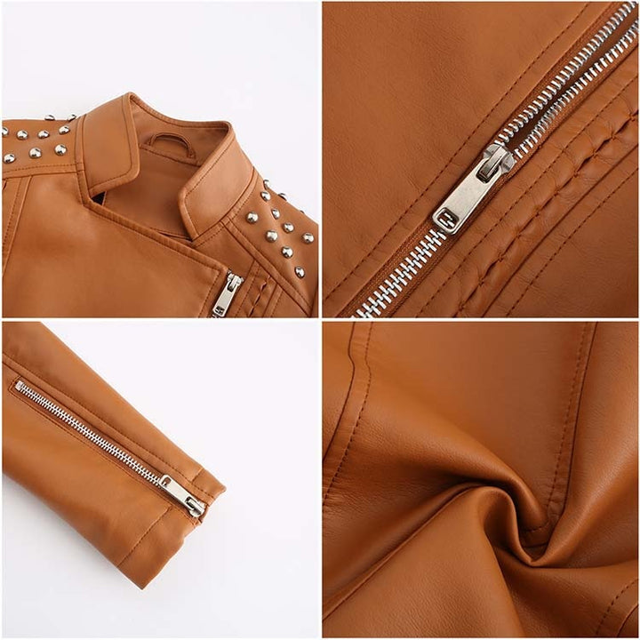 Levoire | Veste En Cuir Pu Élégante Pour Femmes