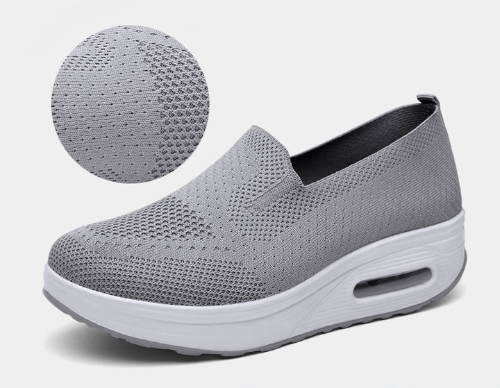 Levoire | Slip-On Chaussures en Maille Gris