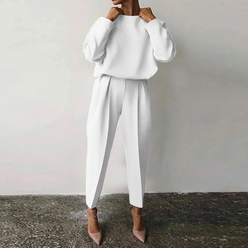 Levoire | Costume Deux Pièces Pour Femmes Blanc