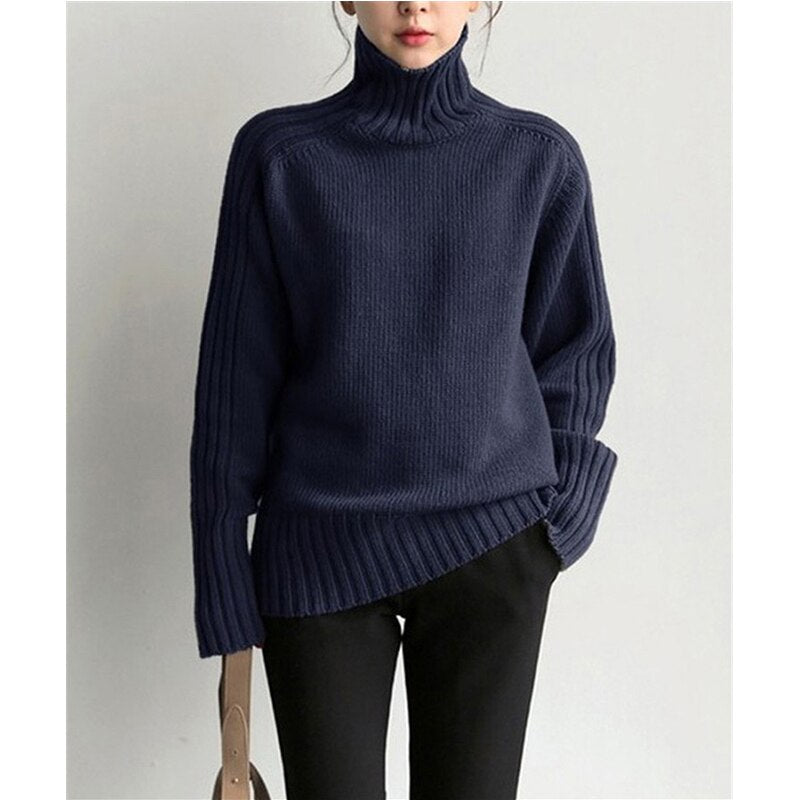 Levoire | Pull Élégant Confortable Pour Femmes Bleu Taille unique