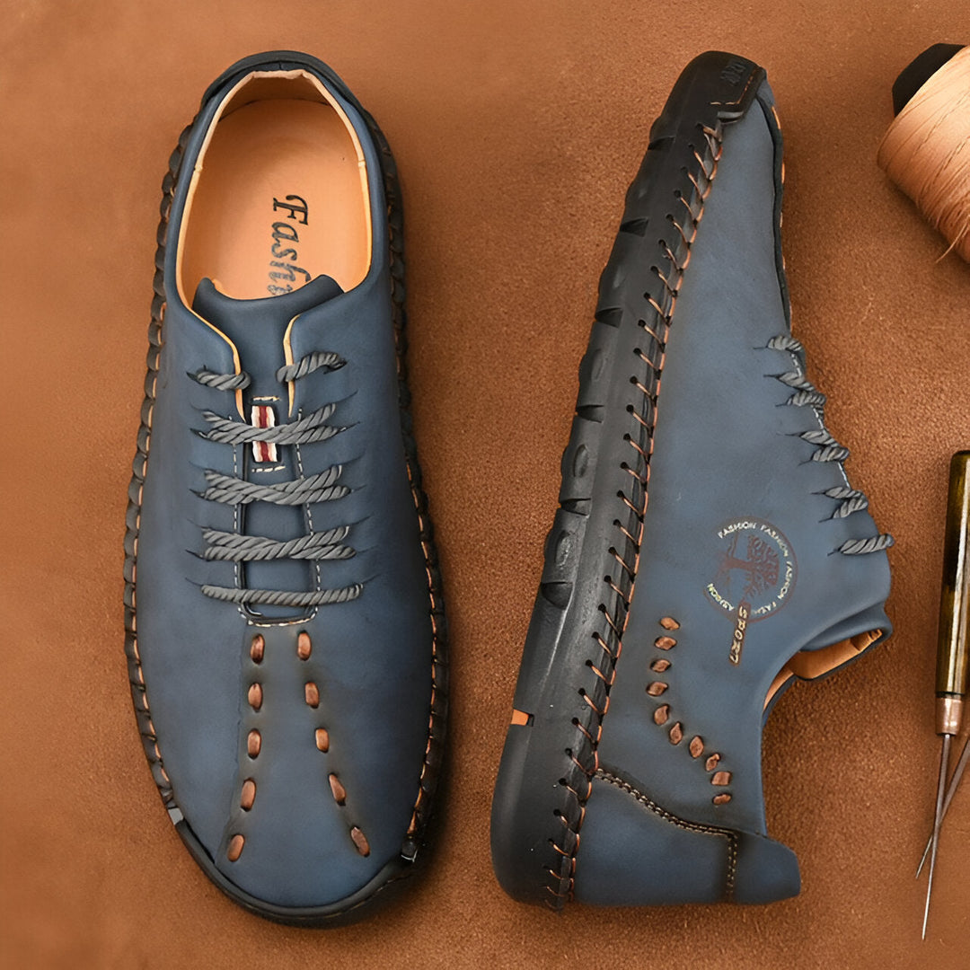 Levoire | Chaussures De Sport Orthopédiques Pour Hommes Au Style Italien Bleu