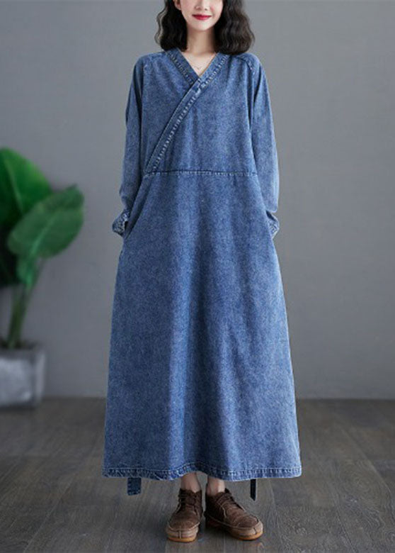 Levoire | Robe en jean confortable Bleu