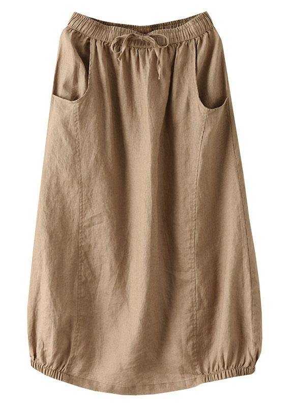 Levoire | Patches Khaki Ceinture Été Robe En A