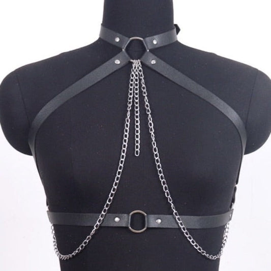 Levoire | Garn De Poitrine Avec Chaîne Noir