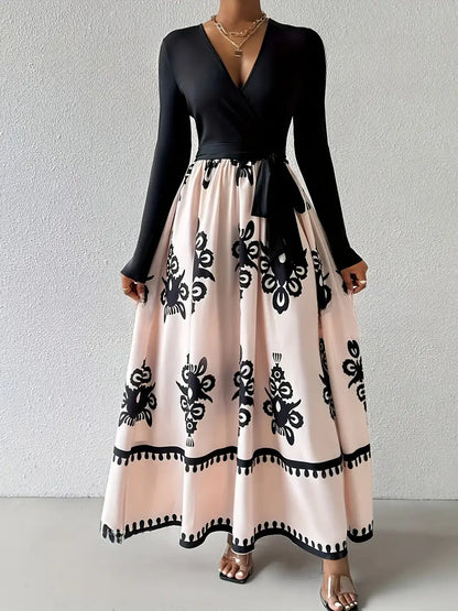 Levoire | Robe Élégante Avec Motif Géométrique Pour Femmes