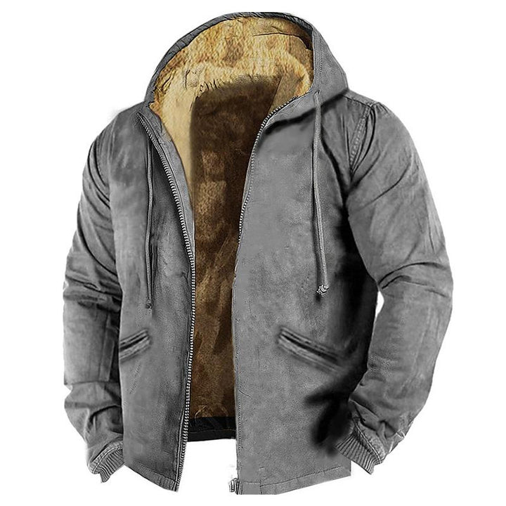 Levoire | Veste à manches longues doublée polaire avec fermeture éclair Gris