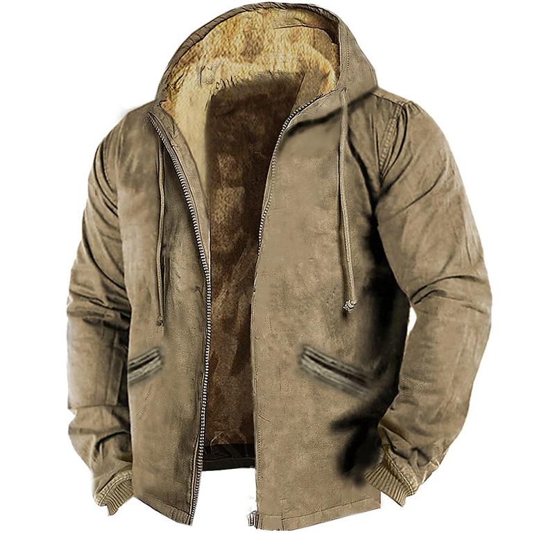 Levoire | Veste à manches longues doublée polaire avec fermeture éclair Marron foncé