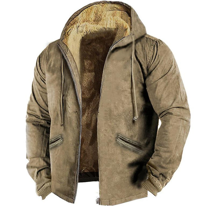 Levoire | Veste à manches longues doublée polaire avec fermeture éclair Marron foncé