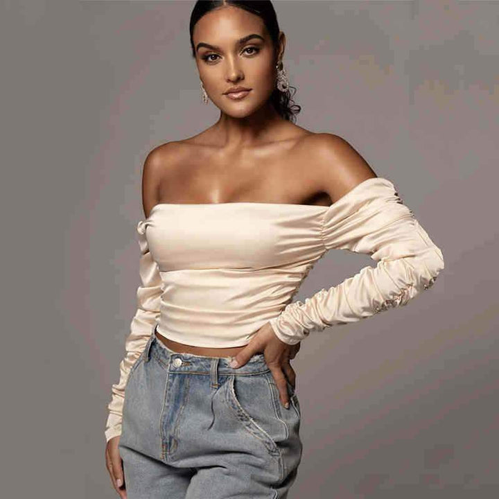 Levoire | chemise à manches longues en tube tuftée Rose