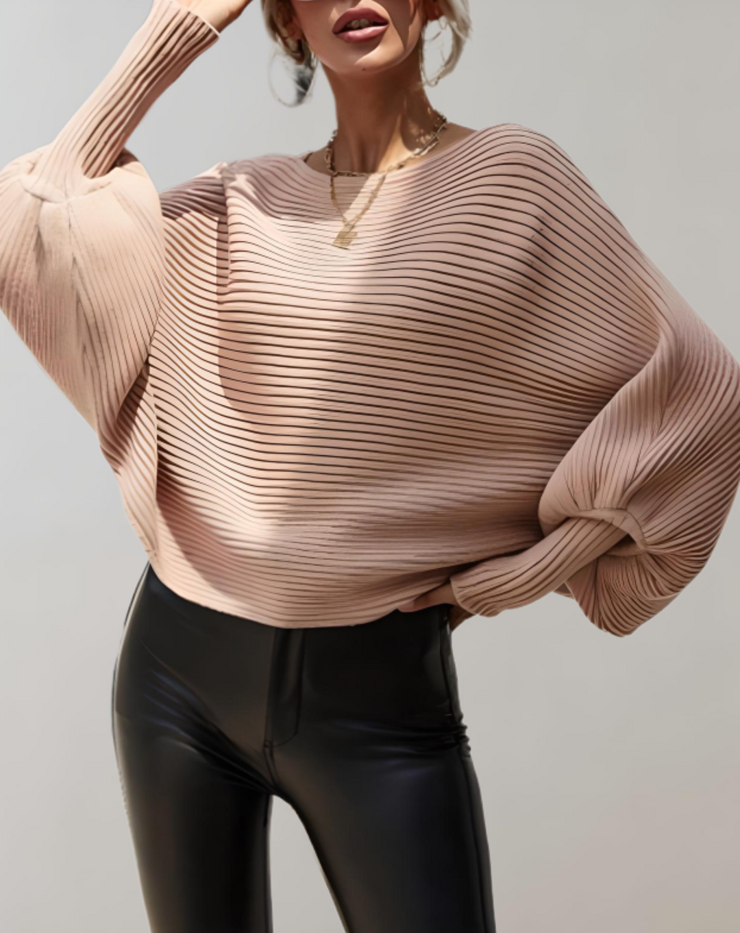 Levoire | Pull Avec Manches Bouffantes Et Coupe Cintrée Khaki-Pull