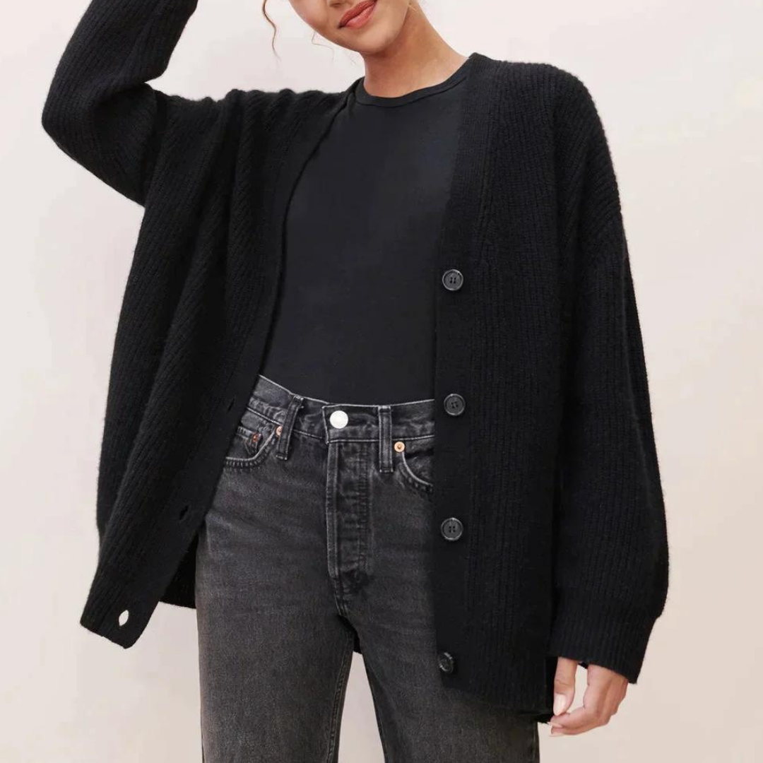 Levoire | Gilet En Look Cachemire Pour Femmes Noir