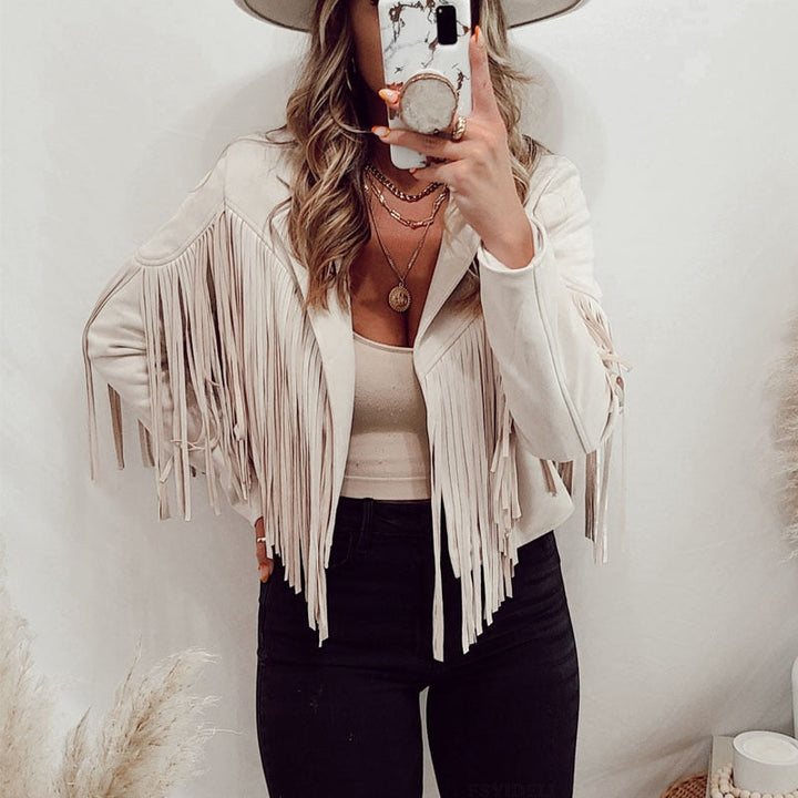 Levoire | Veste En Maille Noire Déchirée À La Mode Pour Femmes Blanc