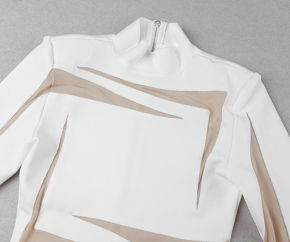 Levoire | Robe Mini Sans Manches En Maille Col Roulé