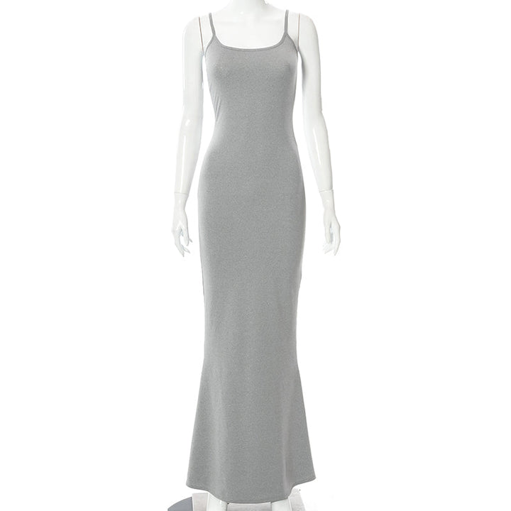 Levoire | Robe Maxi Slim Sans Épaules Dos Nu