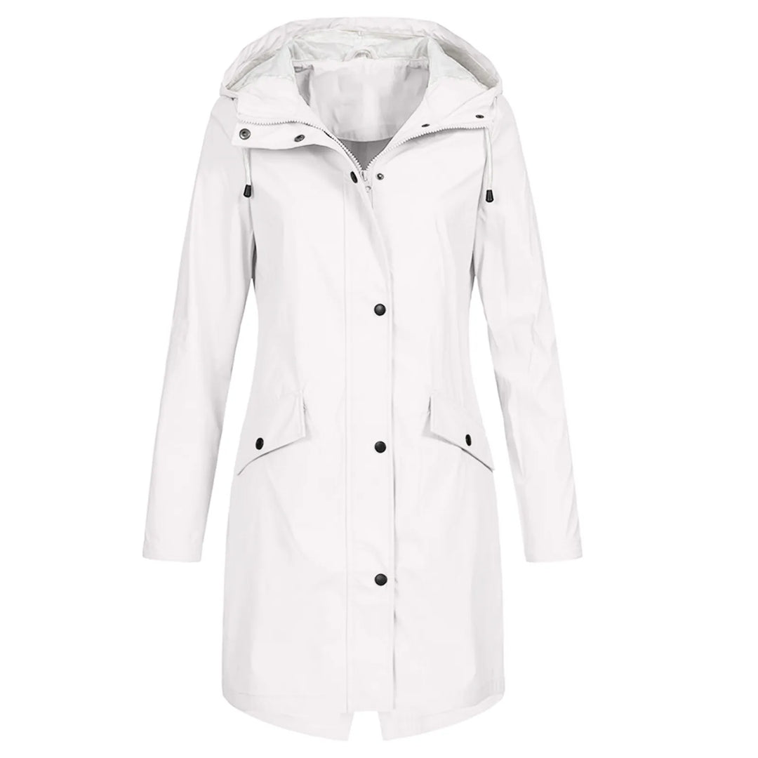 Levoire | Veste De Pluie Imperméable Avec Capuche Blanc