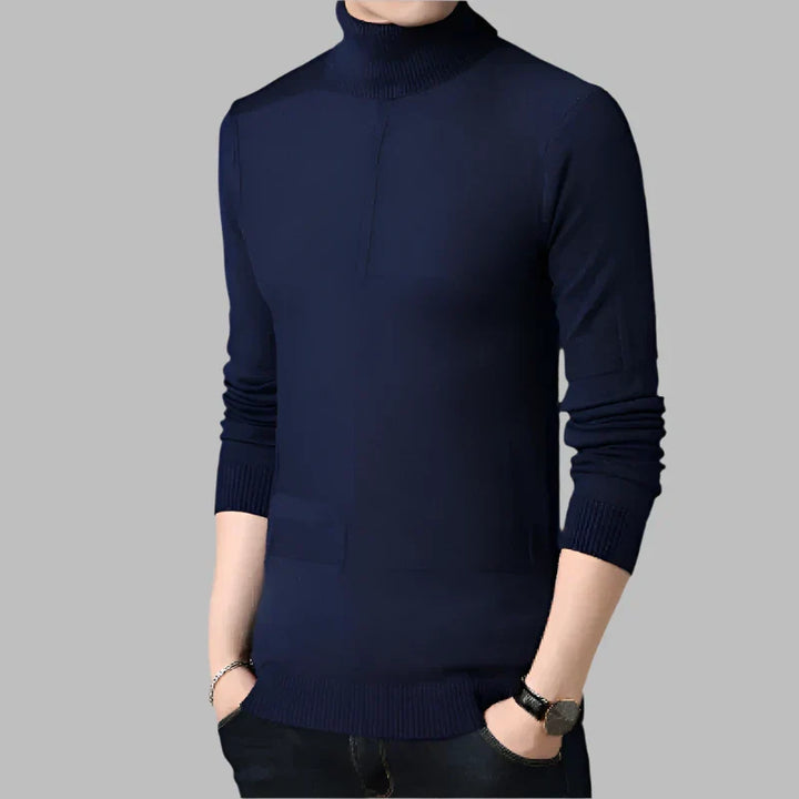 Levoire | Pull En Laine Élégant Pour Hommes Bleu marine
