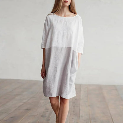 Levoire | Robe élégante bicolore Gris