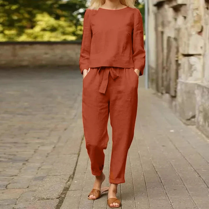 Levoire | Ensemble 2 Pièces Chemise Pantalon Oversize Orange