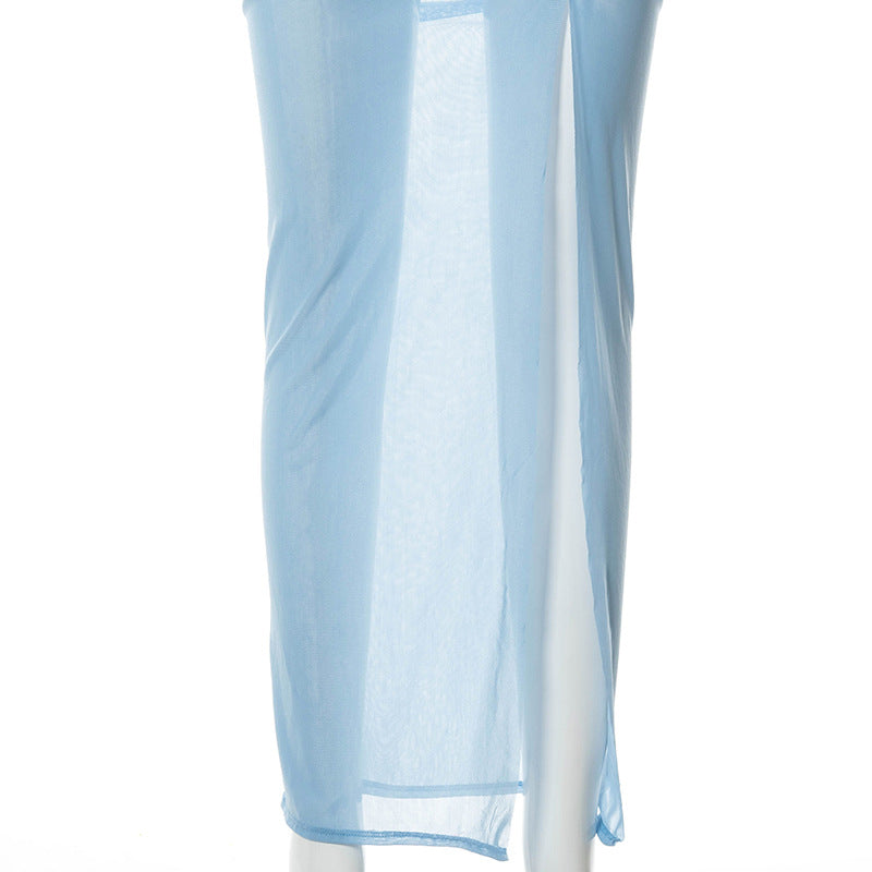 Levoire | Mousseline Sans Bretelles Dos Ouvert Robe Maxi