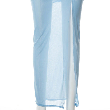 Levoire | Mousseline Sans Bretelles Dos Ouvert Robe Maxi