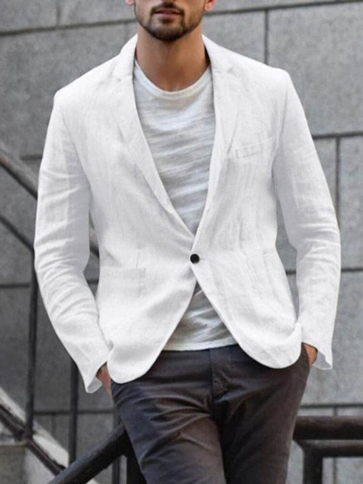 Levoire | Hommes Blazer en coton doux