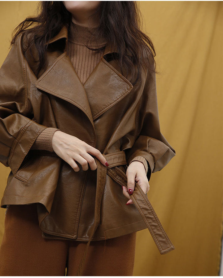 Levoire | Veste En Cuir Synthétique Élégante