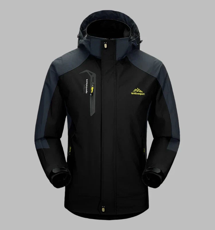 Levoire | Veste De Plein Air Légère Et Imperméable Pour Hommes Par Tous Les Temps Noir
