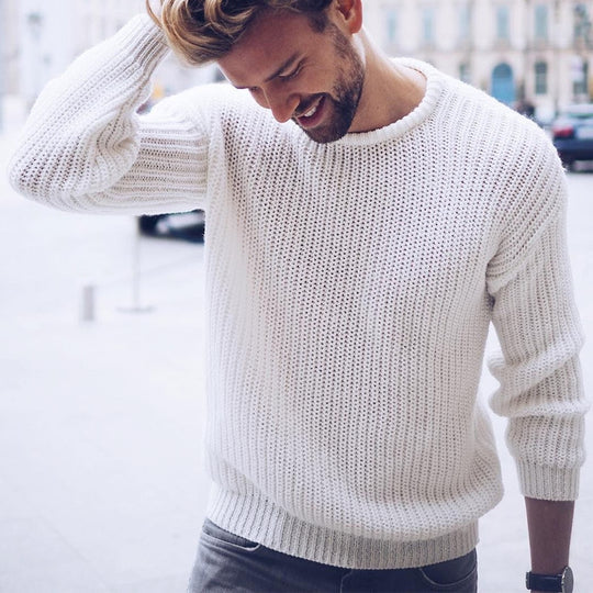 Levoire | Rento Manches Longues Col Rond Pull Blanc