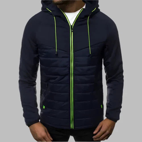Levoire | Pull Pour Hommes Chaud Avec Capuche Et Fermeture Éclair Bleu marine