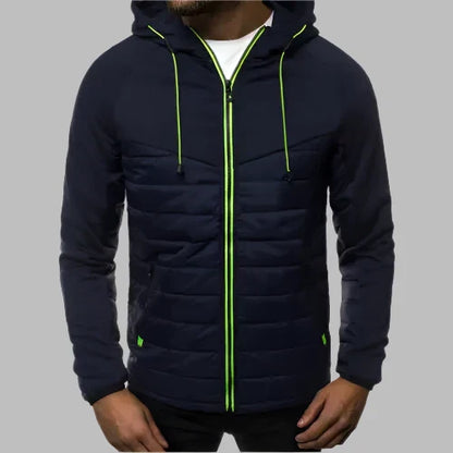 Levoire | Pull Pour Hommes Chaud Avec Capuche Et Fermeture Éclair Bleu marine