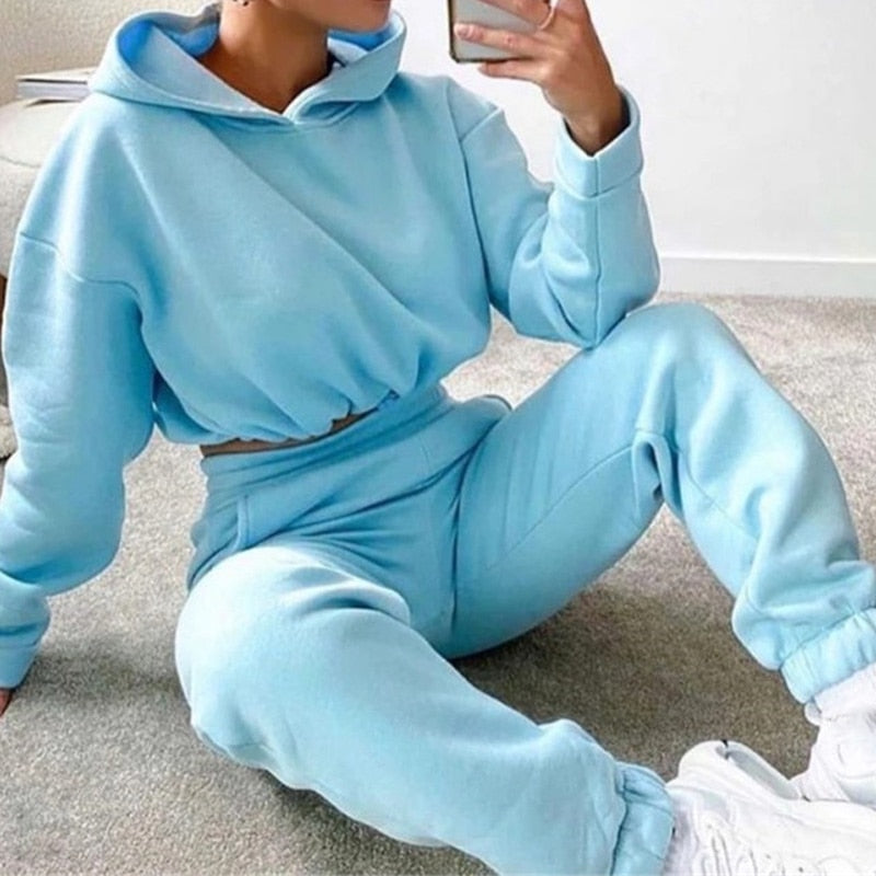 Levoire | Ensemble De Sport 2 Pièces Pour Femmes Bleu