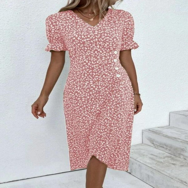 Levoire | Elegant Floral Femme Robes Rose