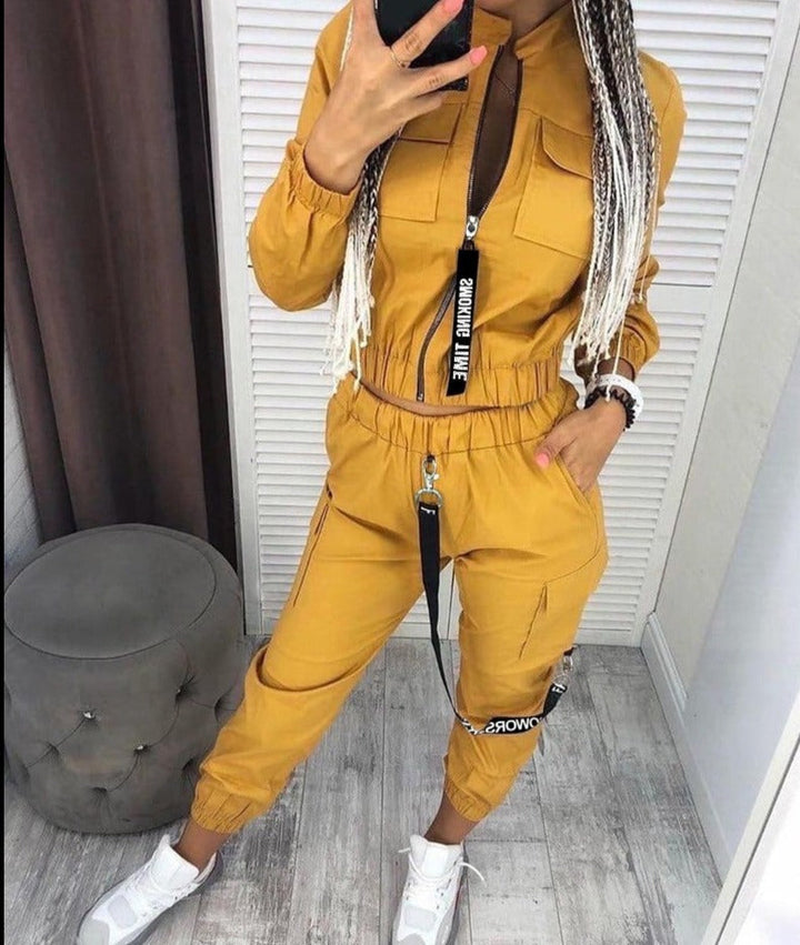 Levoire | Ensemble Streetwear - Tough 2 Pièces Set Jaune