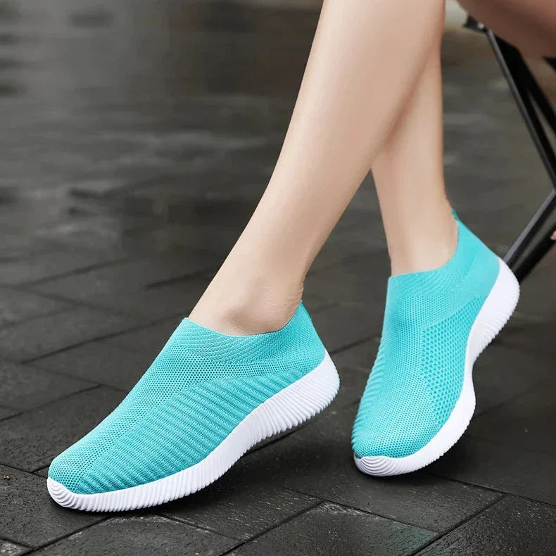 Levoire | Baskets De Sport À Enfiler Pour Femmes Bleu Vert