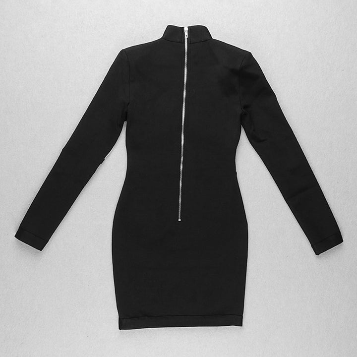 Levoire | Robe Mini Sans Manches En Maille Col Roulé