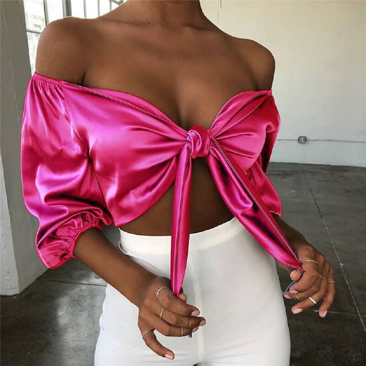 Levoire | Top En Satin - Sexy, Élégant Et Stylé Rosa (épuisé !)