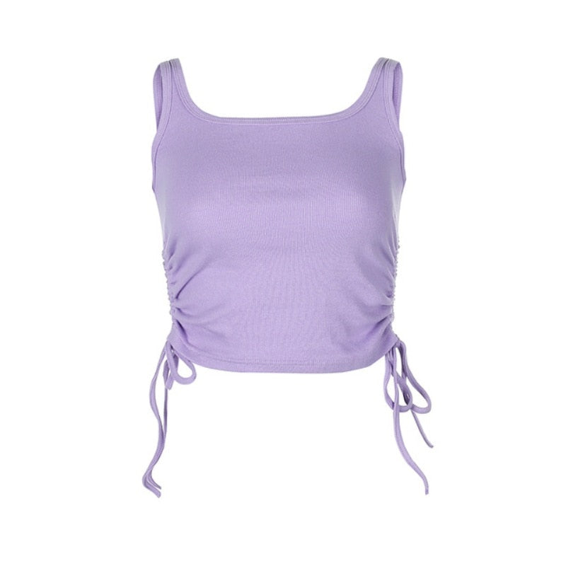 Levoire | Mimi Top Sans Manches - Un Haut Court Et Élégant Lilas