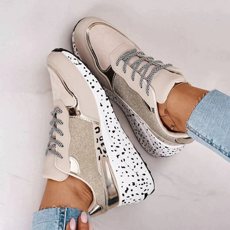 Levoire | Chaussures À Lacets Avec Motif Léopard