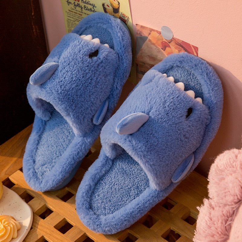 Levoire | Chaussons En Laine Requin Cartoon Bleu