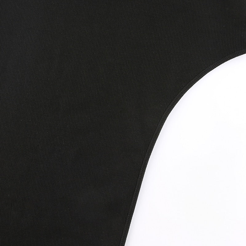Levoire | Noir Onto Tricoté Manches Longues Robe Maxi
