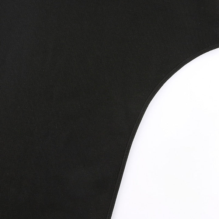 Levoire | Noir Onto Tricoté Manches Longues Robe Maxi