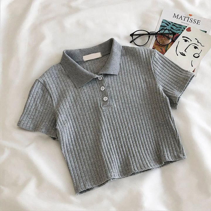 Levoire | Crop Top Un Crop Top Audacieux Et Estival Gris