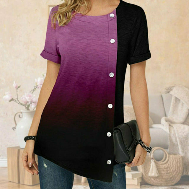 Levoire | Chemise À La Découpe Irregulière Violet