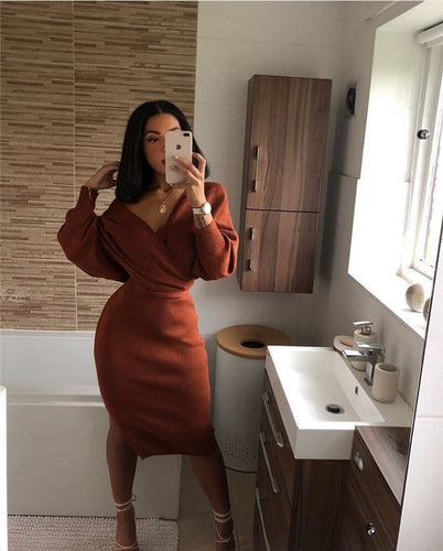 Levoire | Robe Fourreau V Taille Haute