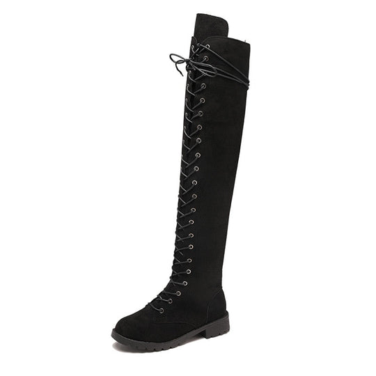 Levoire | Bottes Hautes Lisses Zippées Noir