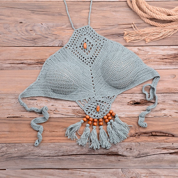 Levoire | Ensemble De Crochet Parfait Pour Une Journée D'Été Haut gris