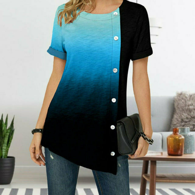 Levoire | Chemise À La Découpe Irregulière Bleu clair