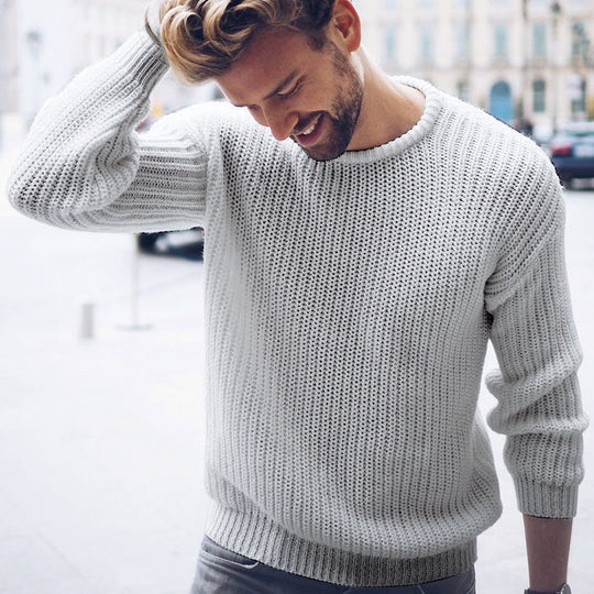 Levoire | Rento Manches Longues Col Rond Pull Gris