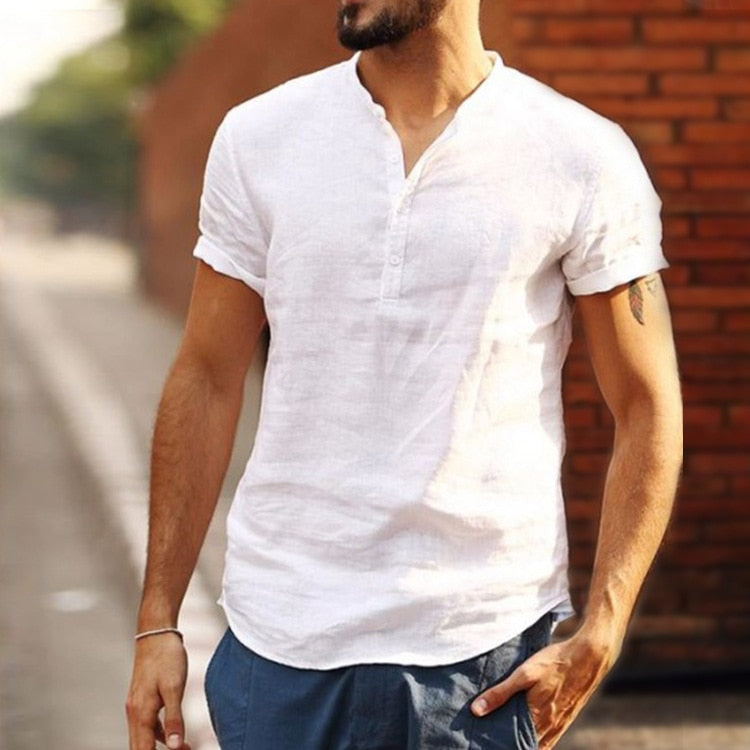 Levoire | Une Chemise Pour Homme Élégante & Décontractée T-Shirt Blanc